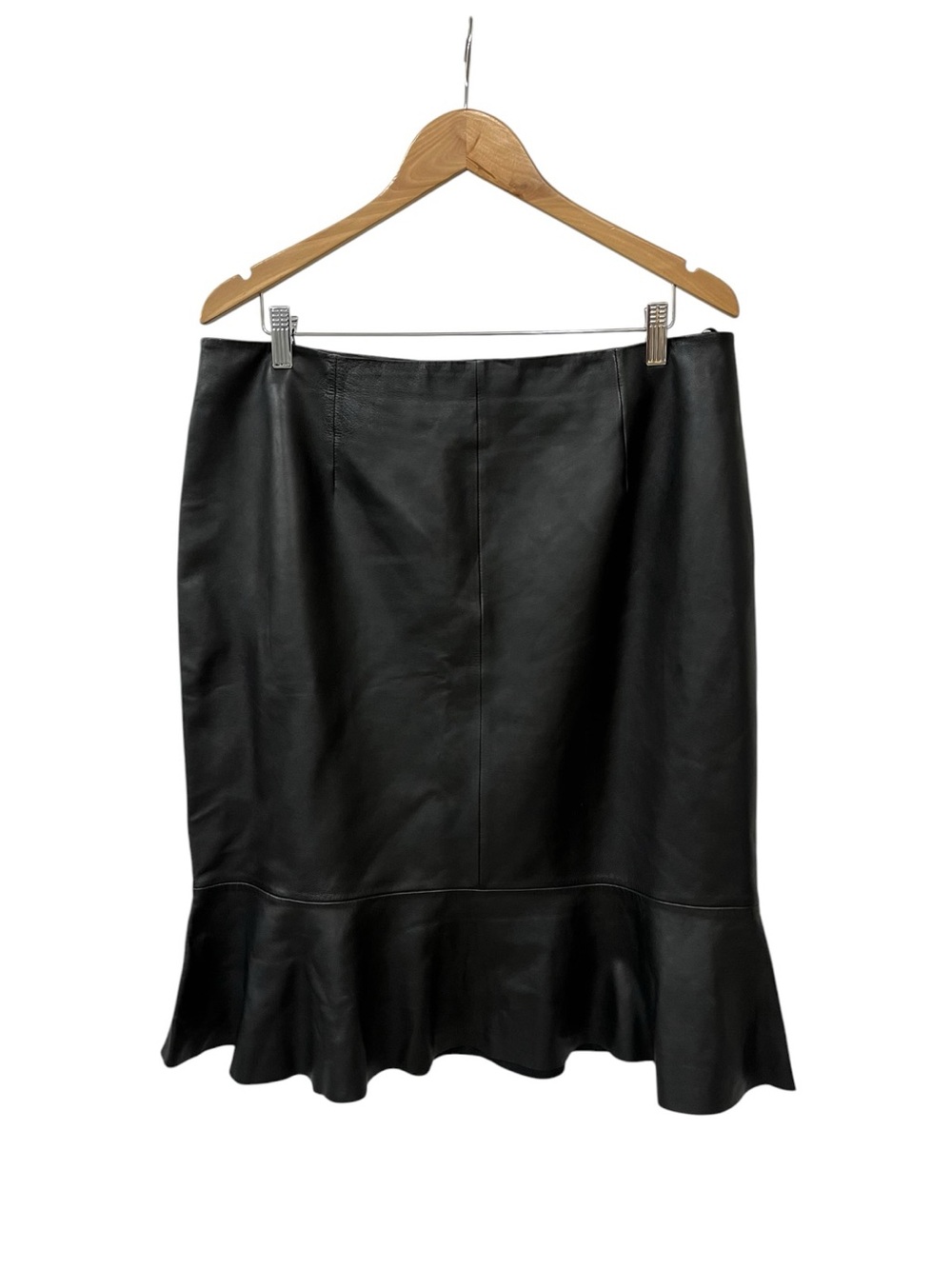 Colette Mordo Black Leather Skirt 16
